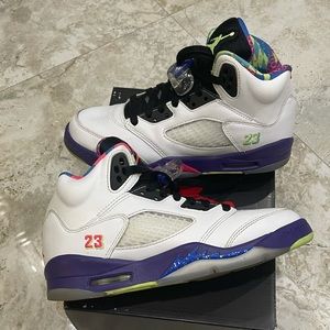 Air Jordan 5 Retro (GS) White/Ghost Green